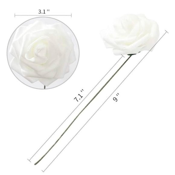 20 count | Purple Shades Hydrangeas White Roses Wedding Flowers Bouquet - Picture 5 of 6